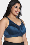 Zivame True Curv Celeste & Rose Double Layered Non Wired Full Coverage Super Support Bra - Gibraltor Sea — thumbnail 3